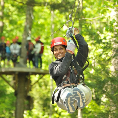 Zip-lining